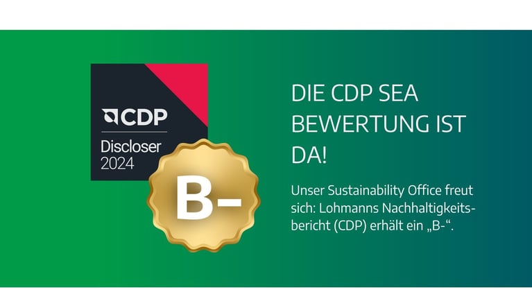 Große Freude: Lohmann erreicht gute Nachhaltigkeits-Bewertung im CDP-Rating!
