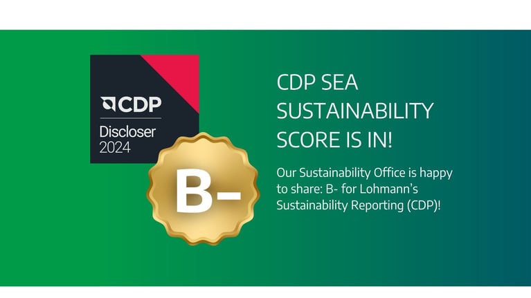 Lohmann achieves B- score in CDP Supplier Engagement Rating