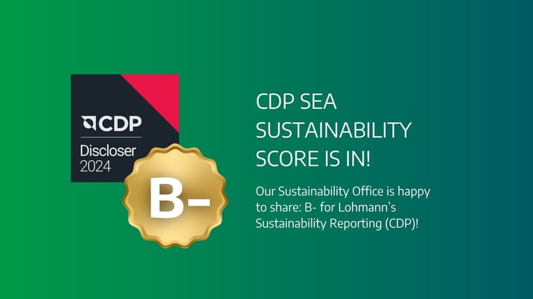 Lohmann achieves B- score in CDP Supplier Engagement Rating
